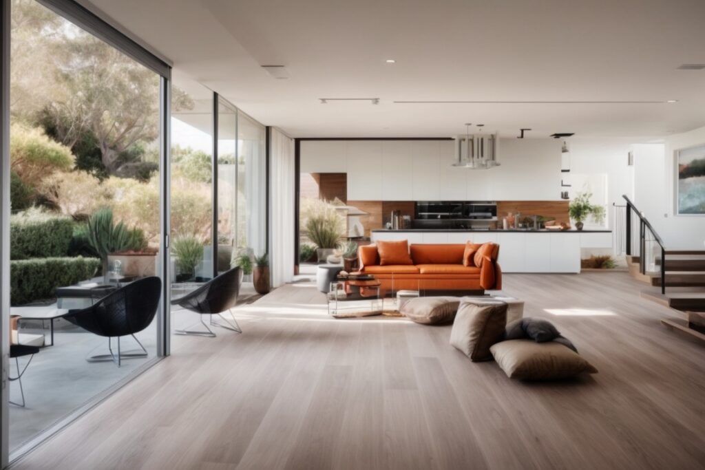 Modern home in Orange County with spectrally selective window film