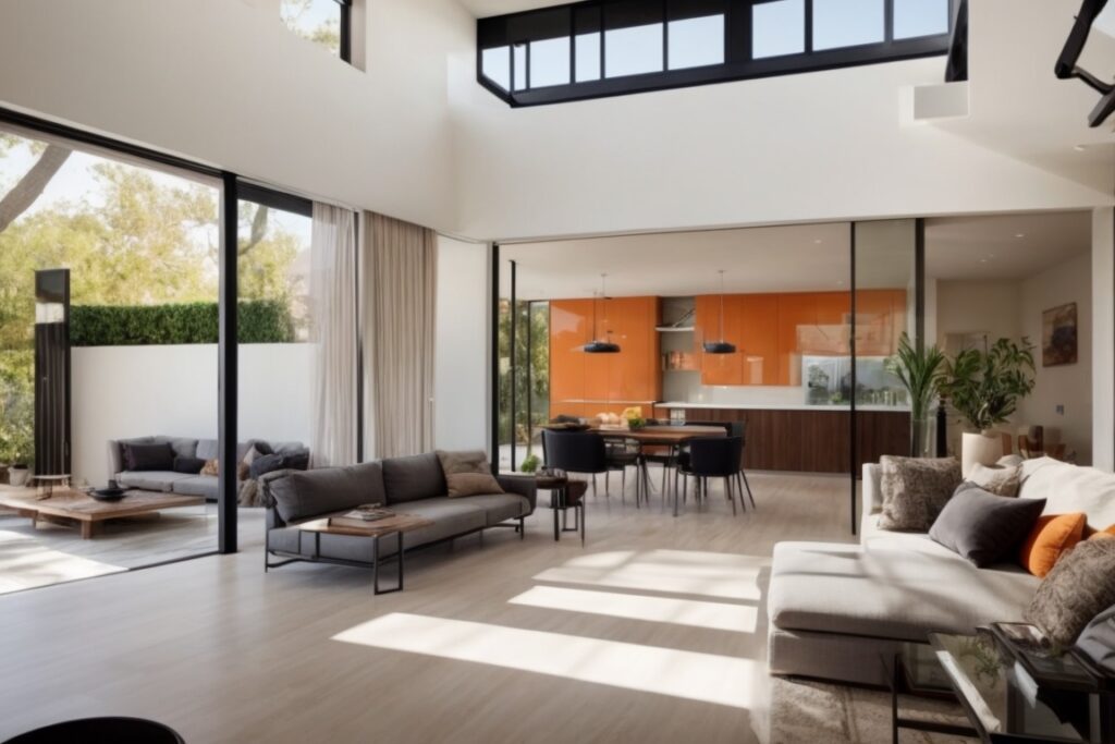 Orange County home interior with solar control window film