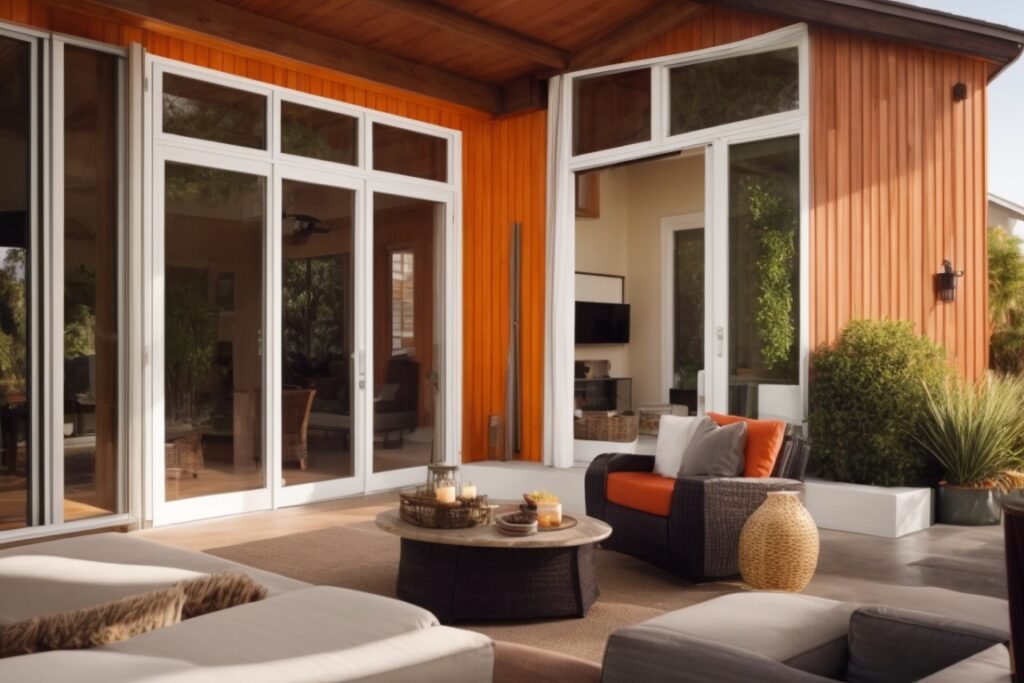 Orange County home with solar window film and energy-efficient features